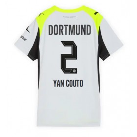 Dámské fotbalový oblečení Borussia Dortmund Yan Couto #2 Venkovní košile 2025-26 Krátkým Rukávem